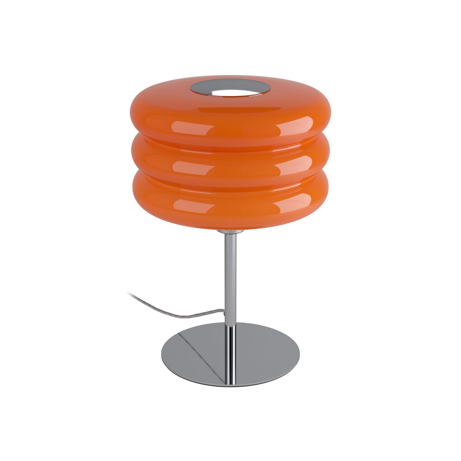 Stolová lampa Tortora, oranžová, sklo, kov, výška 30 cm, E14 Stolová lampa Tortora, oranžová, sklo, kov, výška 30 cm, E14