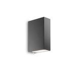 Ideal Lux utomhusvägglampa Tetris-2, antracit, aluminium