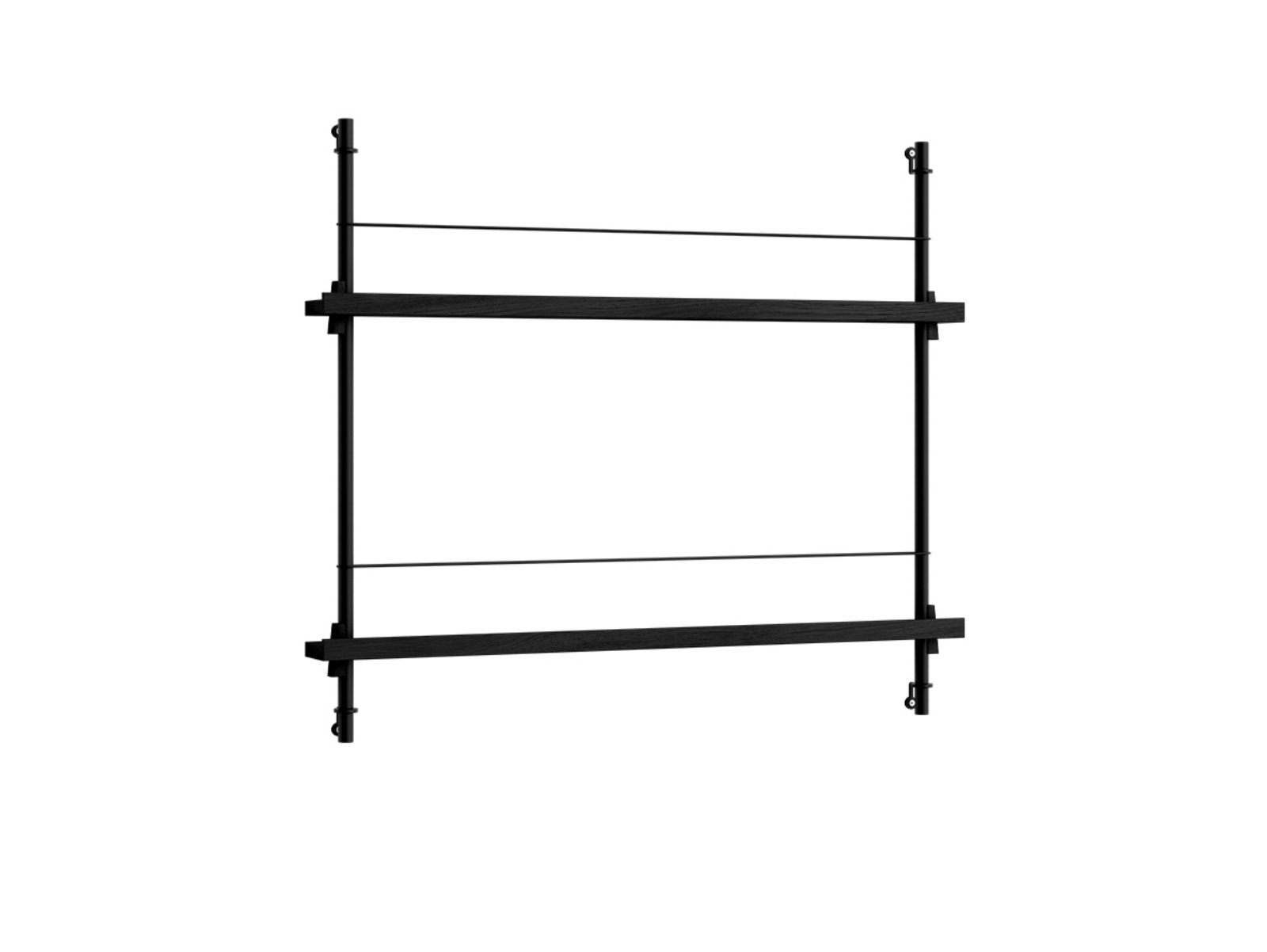 Magazine Shelving Black/Black - Moebe