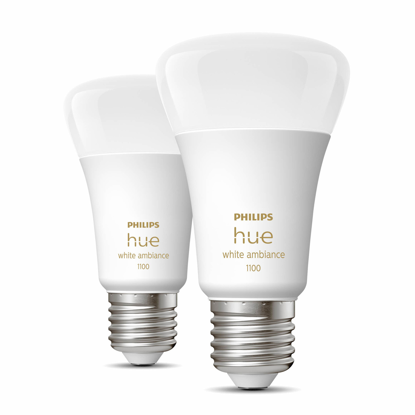 Philips Hue White Ambiance E27 11W LED-Lampe, 2er