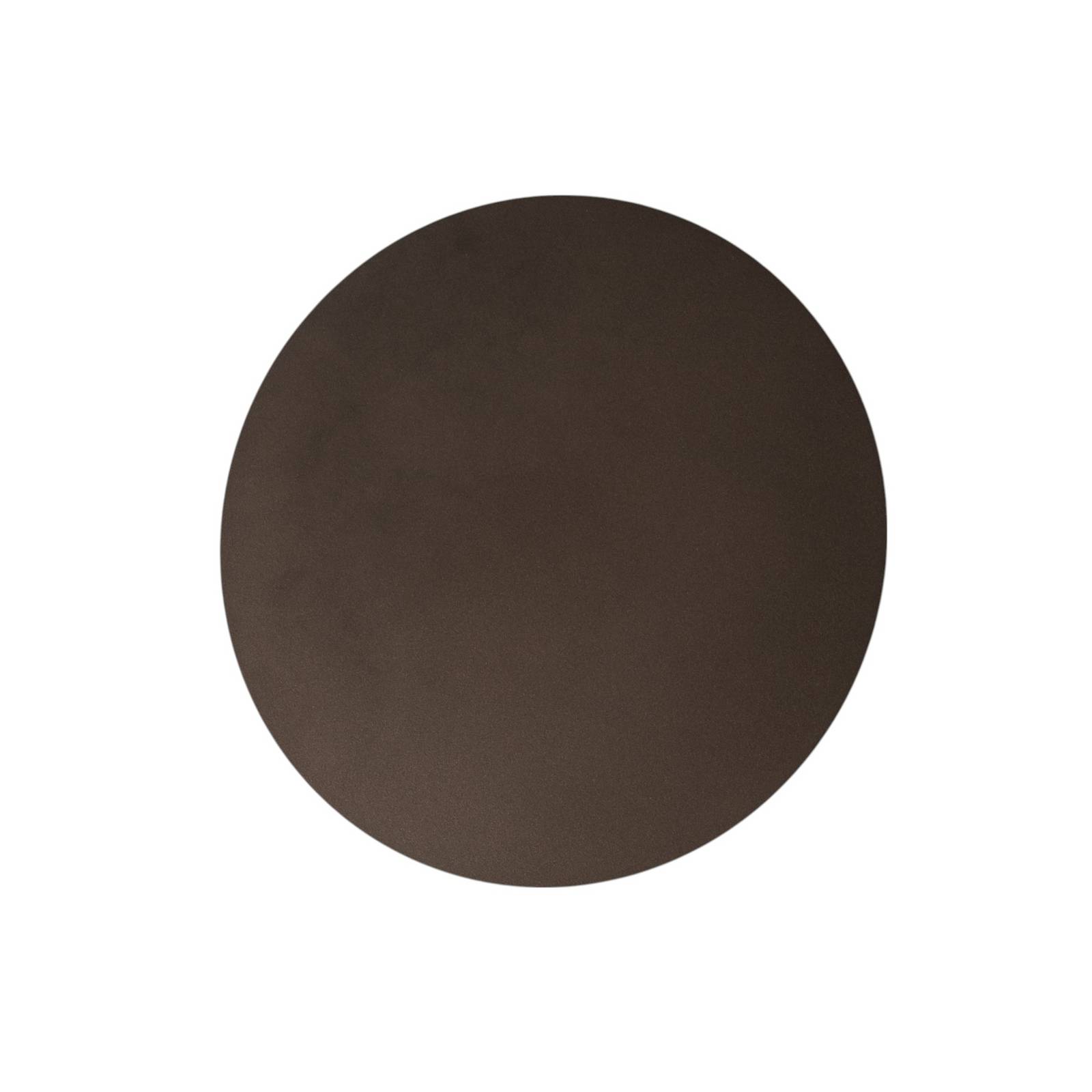 Wandleuchte Luna, braun, indirektes Licht, Ø 30 cm, Stahl