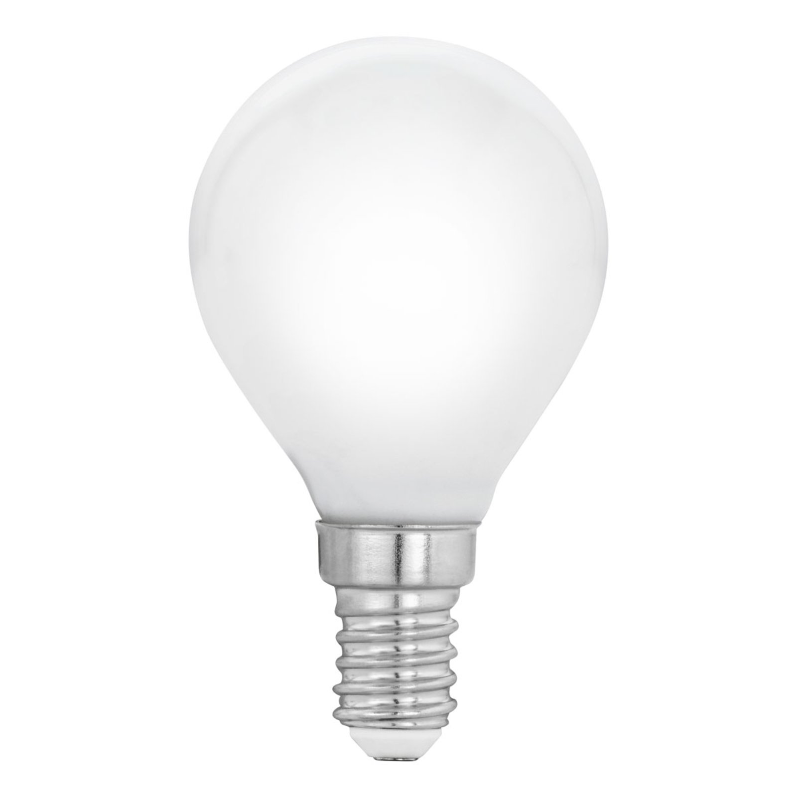 Bombilla LED E14 P45 4W, blanco cálido, opalino