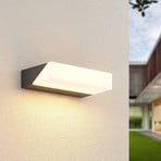 Lucande LED-Außenwandleuchte Golnar, anthrazit, 25 cm