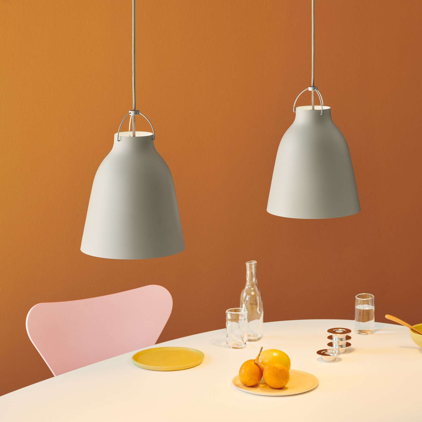 Caravaggio™ P2 Závěsné Světlo Matt Šedá25 - Fritz Hansen