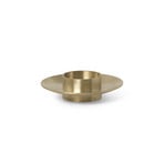 Block lysestage, poleret, messing, Ø 11 cm - ferm LIVING