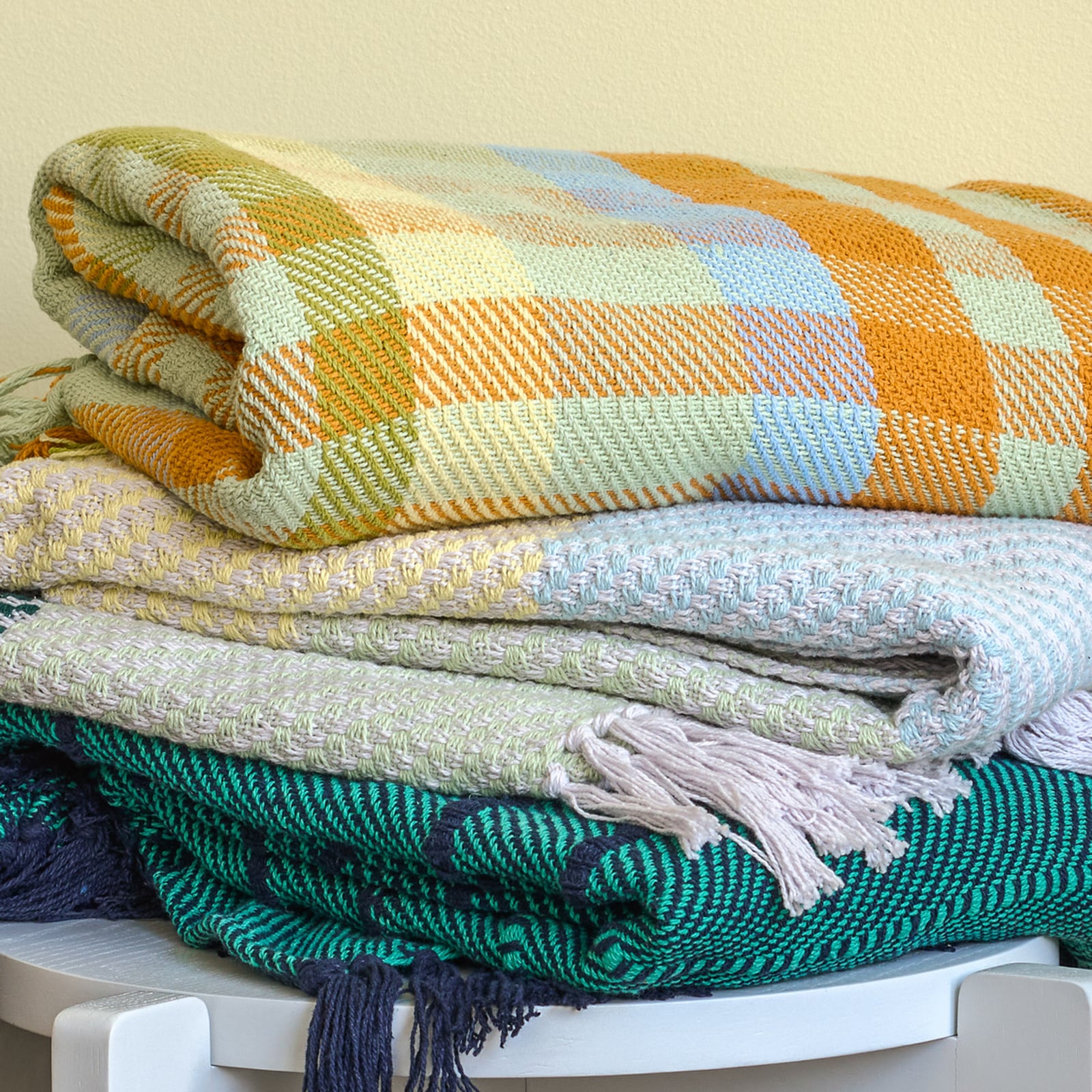 Couverture Tarta jaune 200 cm - Hübsch