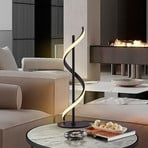 Lampa stołowa LED Boa, czarna matowa, wysokość 60 cm, metalowa
