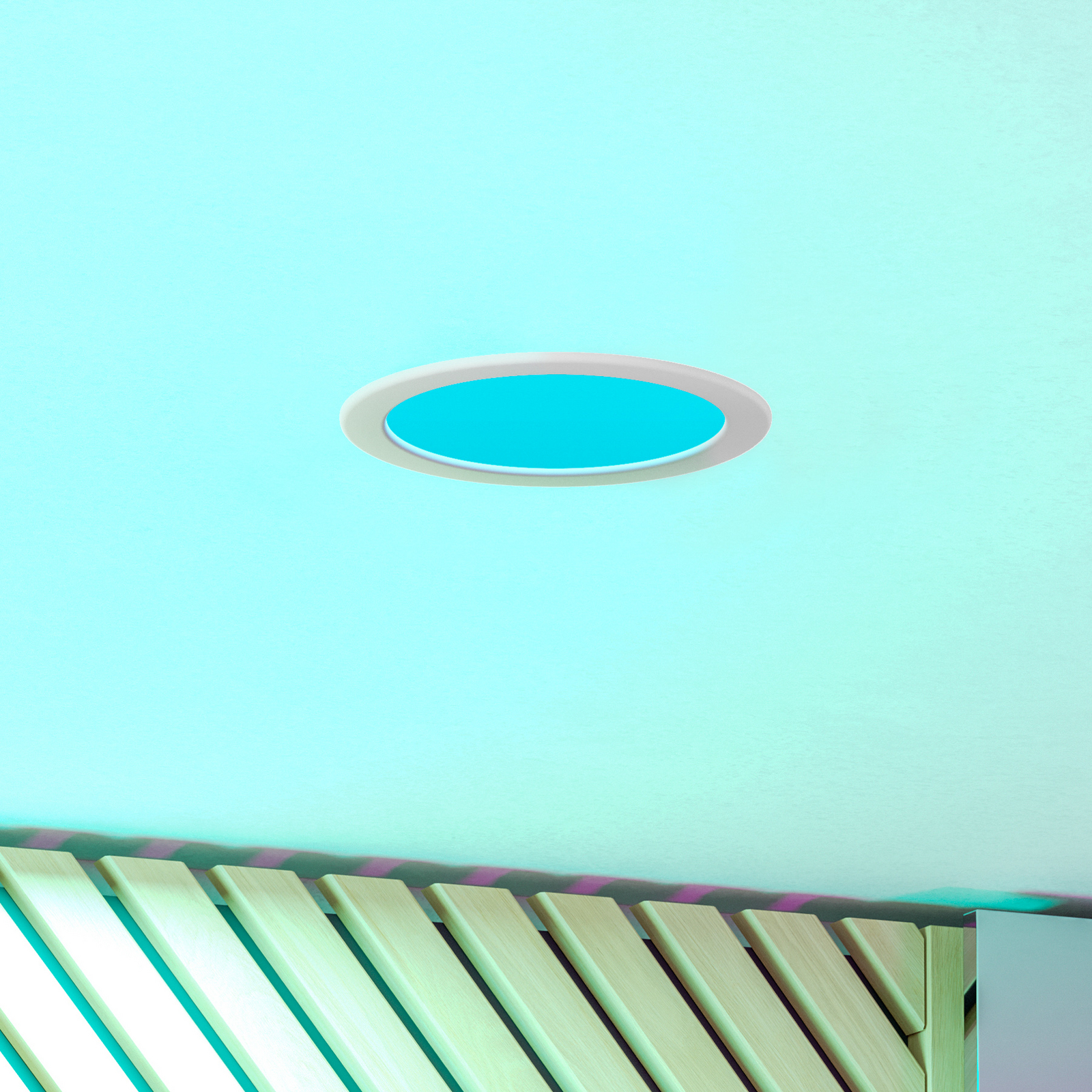 EGLO connect Smart LED вградена лампа Fueva 6-Z, бяла, Ø 16cm