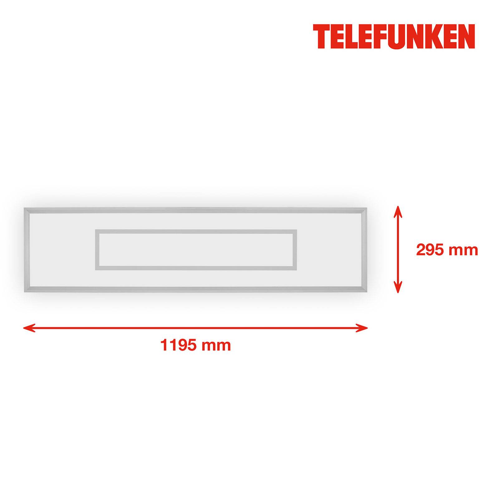 Telefunken led panel magic cento ezüst cct rgb 120x30cm