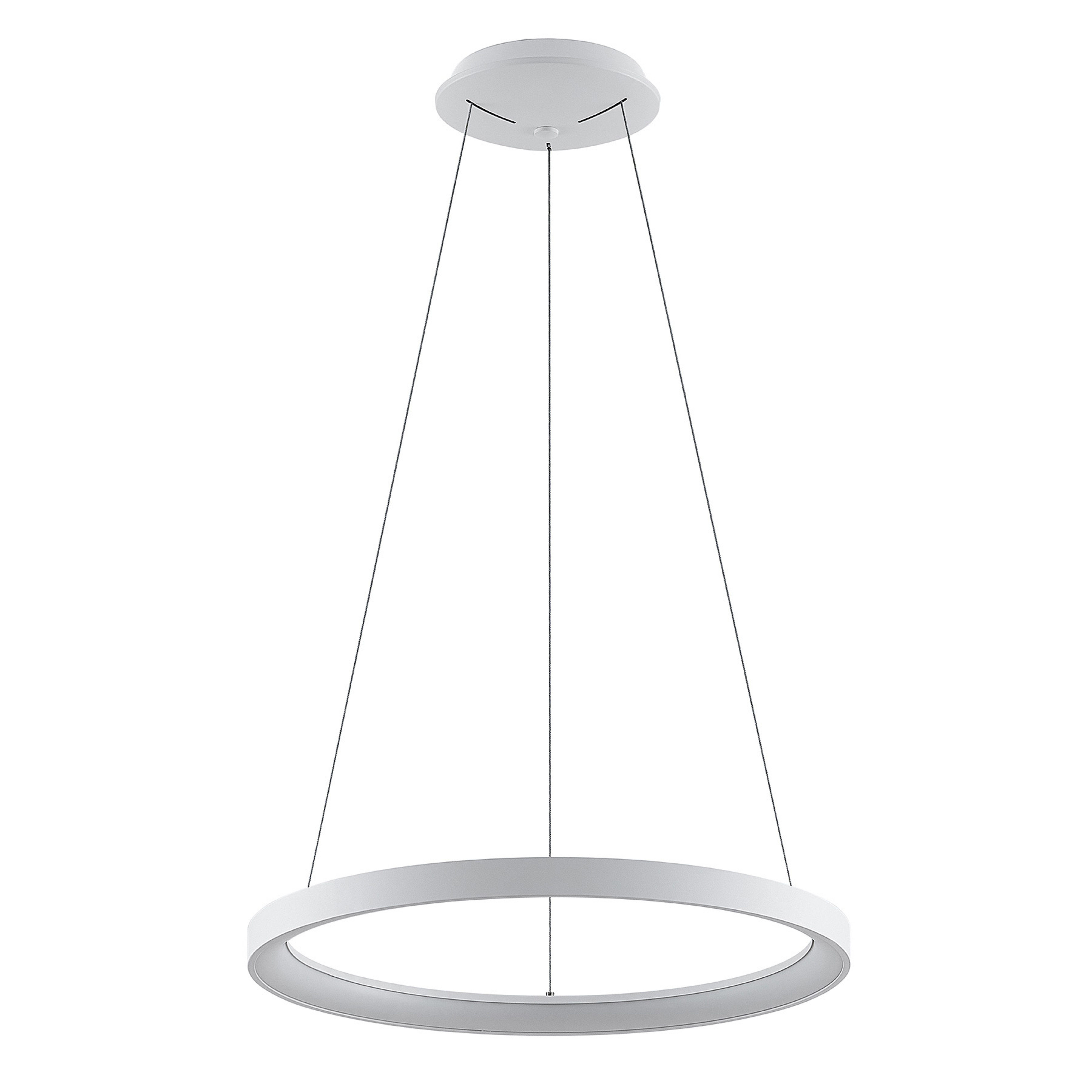 Candeeiro suspenso LED Vivy, branco, Ø 58 cm, metal - Arcchio