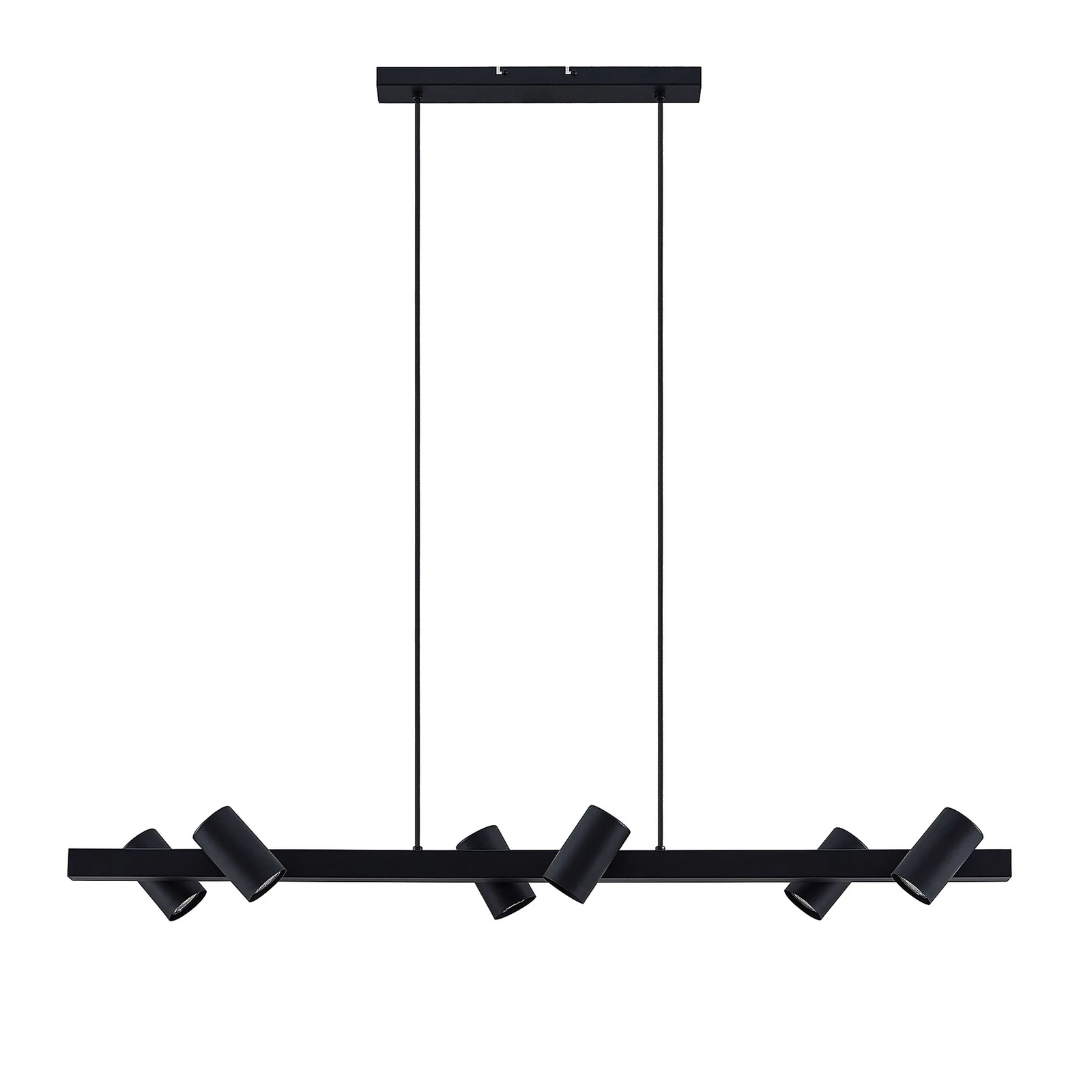 "Lindby" pakabinamas šviestuvas "Savoli", 116 cm, juodas, 6 žibintai, plienas