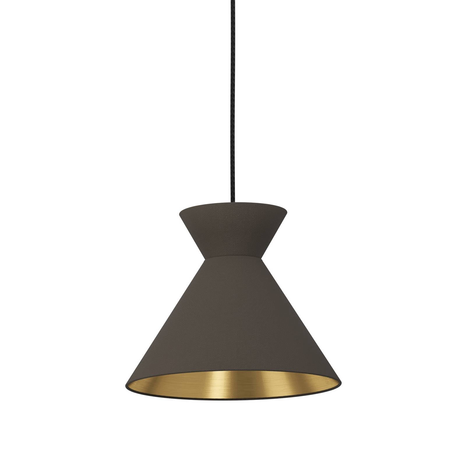 Lampa wisząca Nastasia cappuccino/mosiądz 3-punktowa
