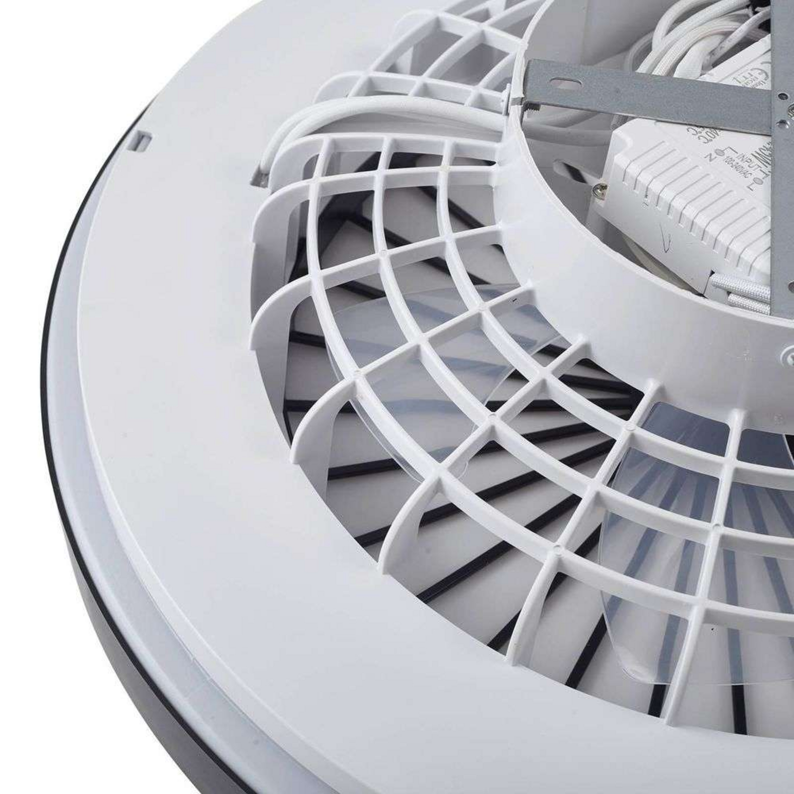 Teleo LED Stropný ventilátor Čierna - Lindby