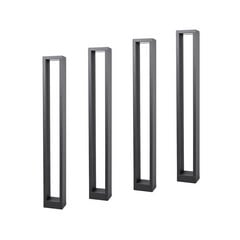 Lucande lampione a LED Jupp, set da 4, 90 cm, antracite, IP54