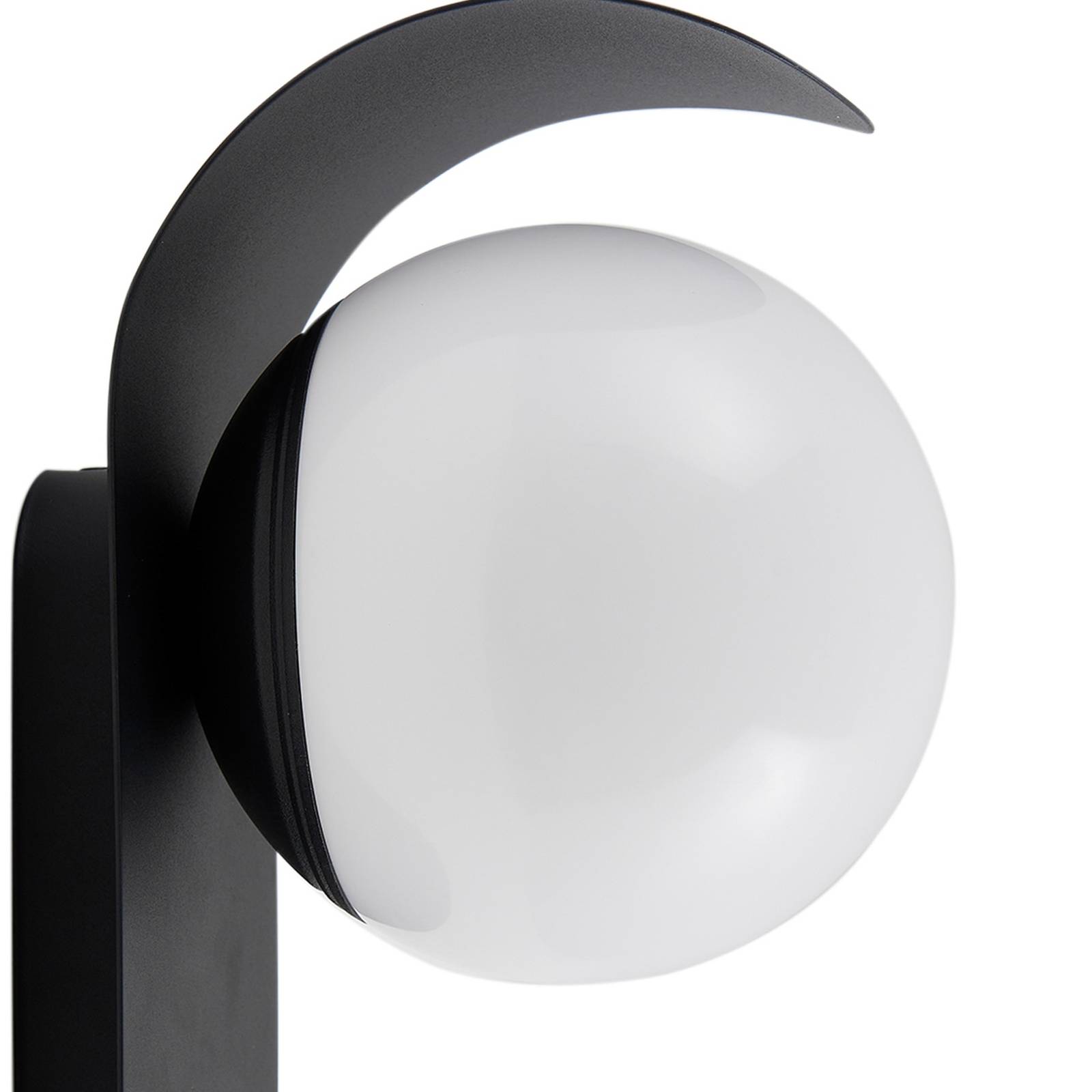 Lindby LED-Außenwandleuchte Lacie, Sensor, schwarz/weiß günstig online kaufen