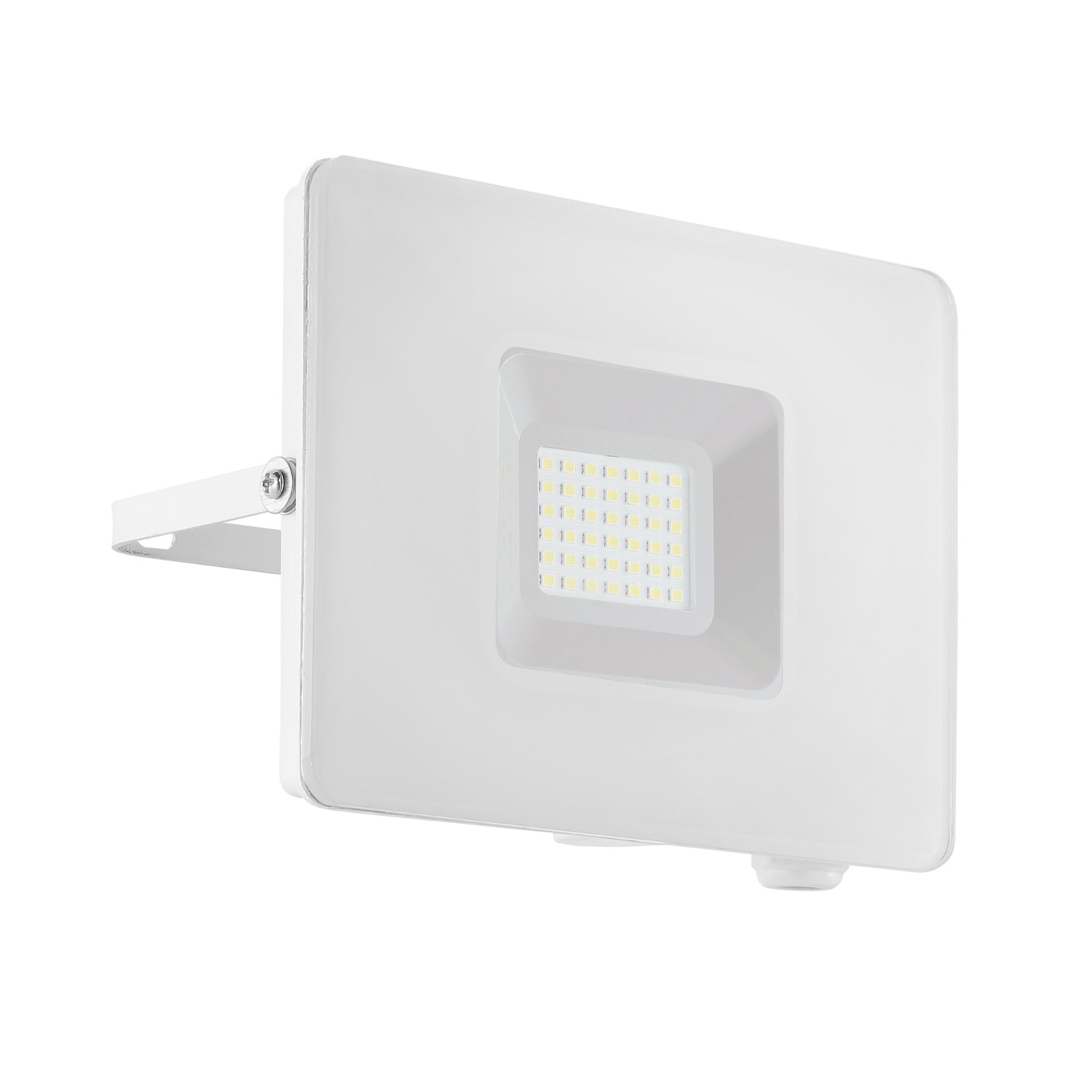 EGLO Faedo 3 LED outdoor spotlight in white, 30 W, aluminium, glass, 30 W, energy efficiency: A+, W: 17.5 cm, H: 13.5 cm