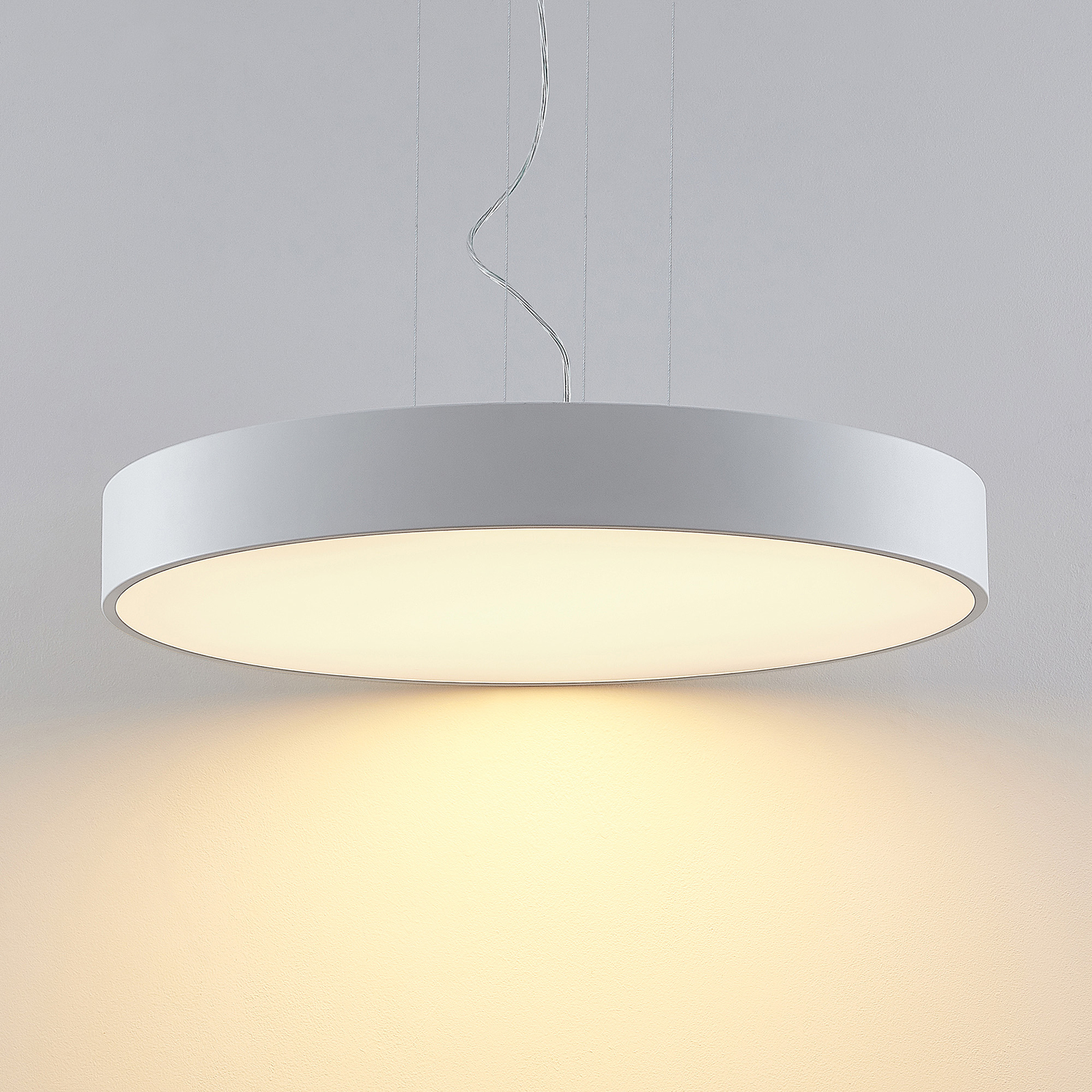 Arcchio Noabelle lampa wisząca LED, biała, 80 cm