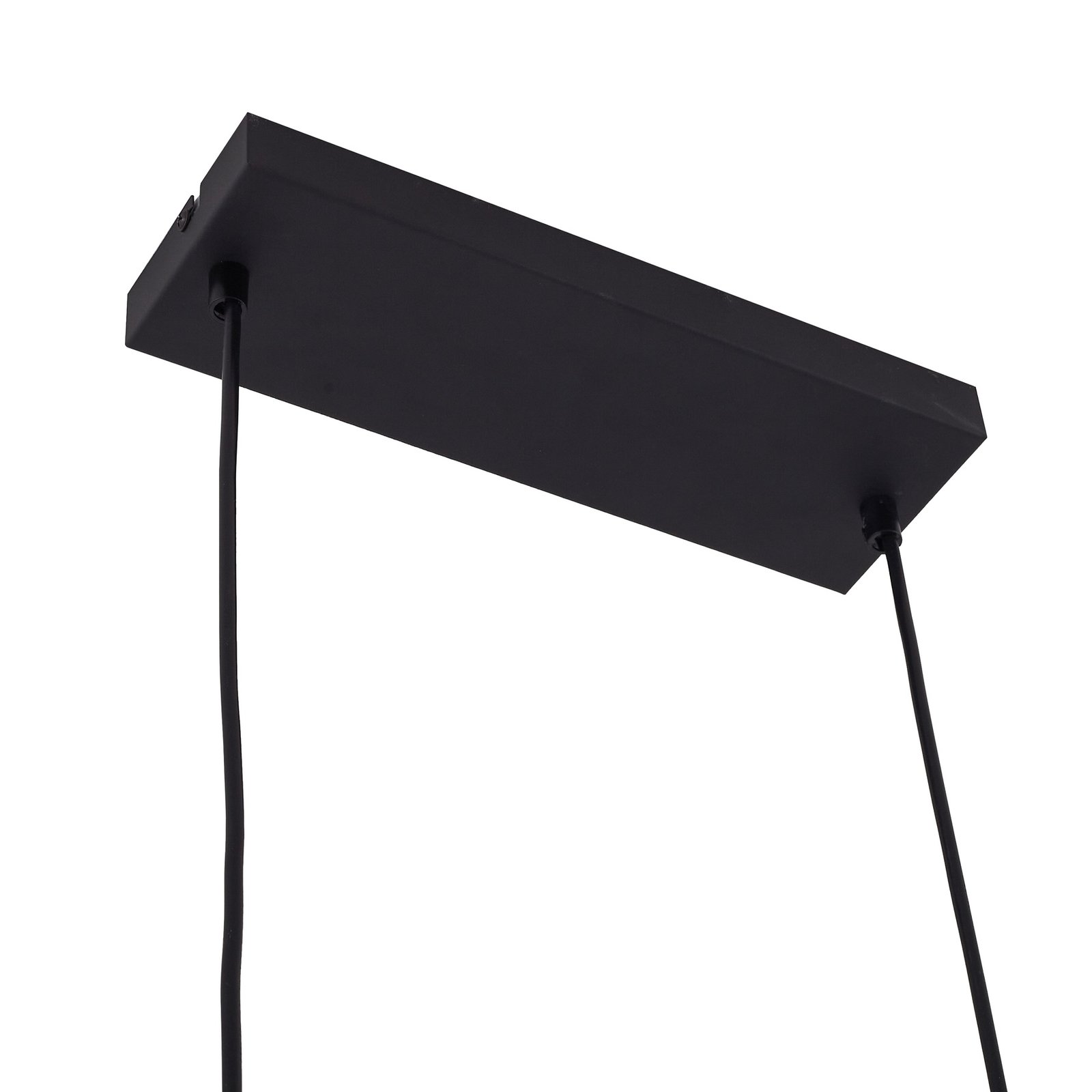 Lindby suspension Vasilia, 75 cm, noir/or, tissu