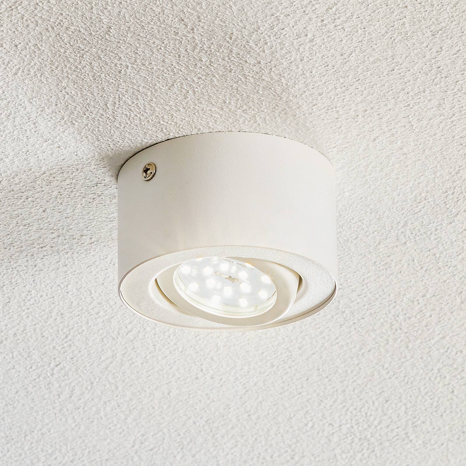 De Kamer Bestuiven bronzen Spot pour plafond LED Tube 7121-016 en blanc | Luminaire.fr