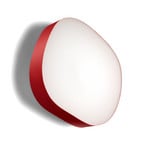 LZF Guijarro Large LED wandlamp, rood