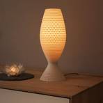 Diamant table lamp made of organic material, Lines, 33 cm