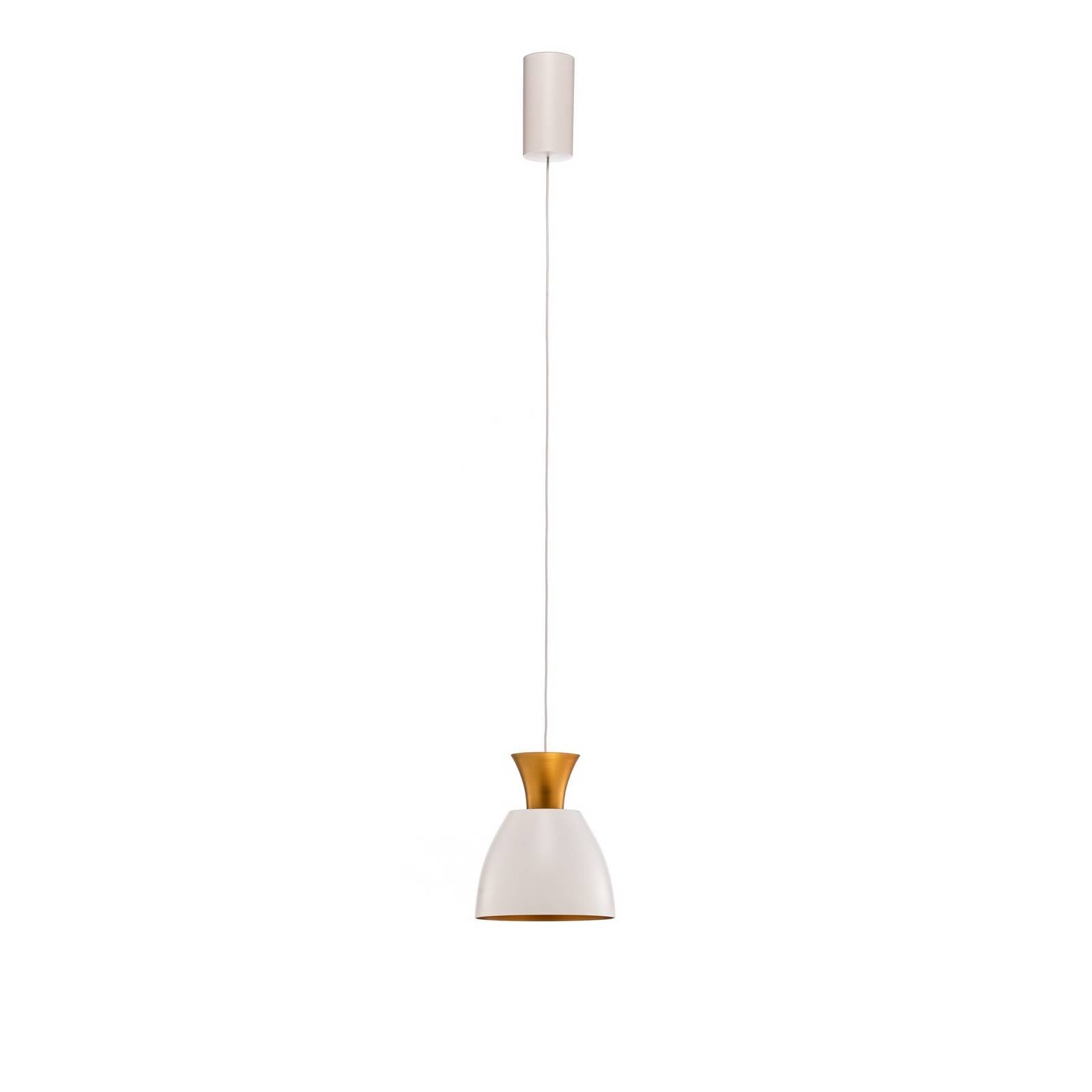 BEGA LED-Pendel Studio Line 51277, weiß/messing, Ø 20 cm