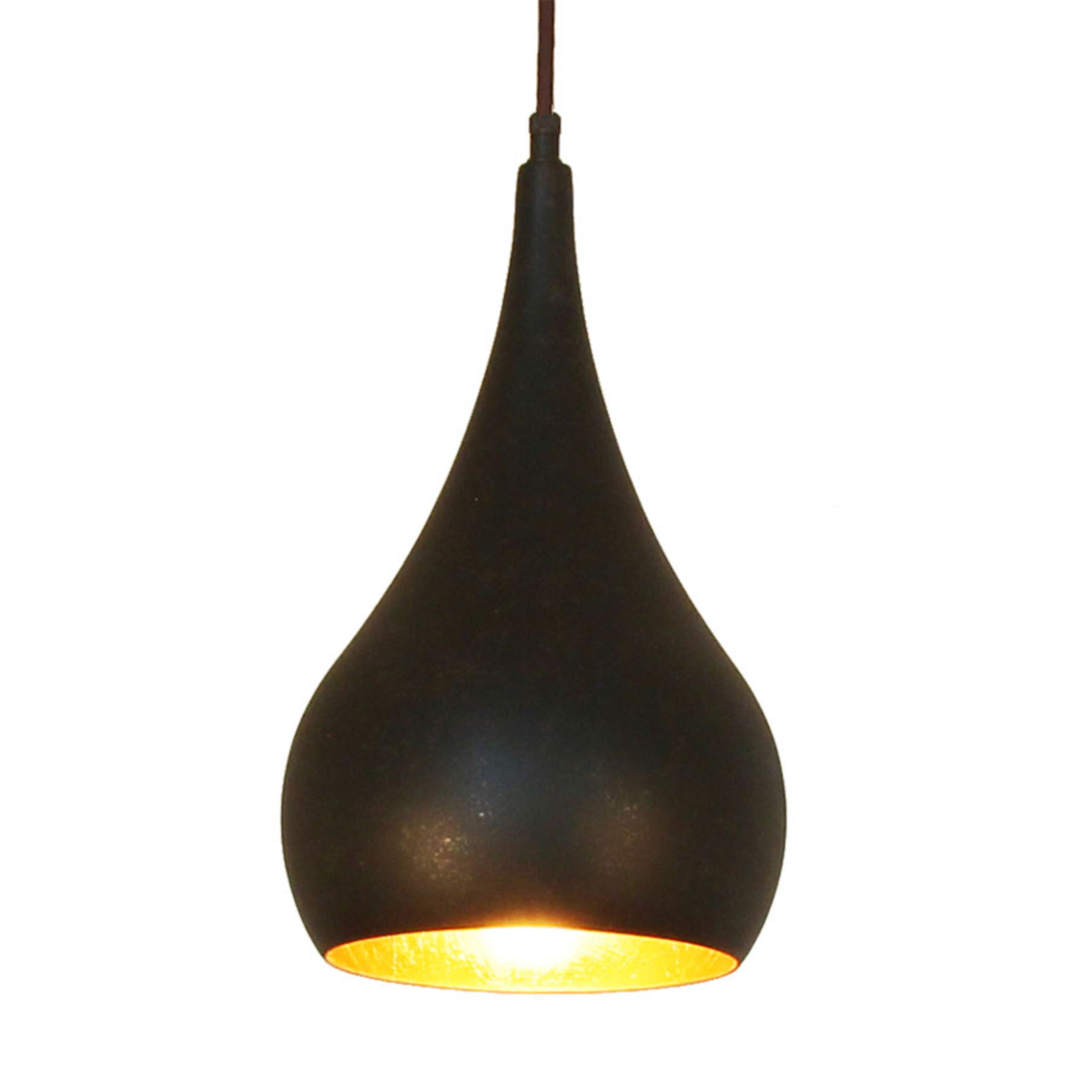 Menzel Solo hanging lamp onion brown/black 16 cm