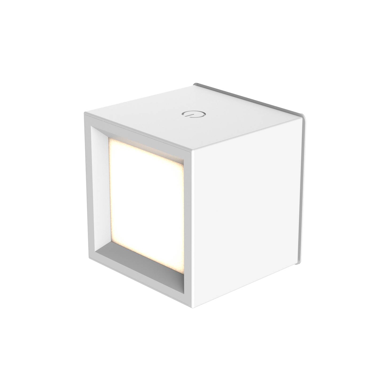 Newgarden LED-Akku-Wandleuchte Box 8 weiß 75x75cm