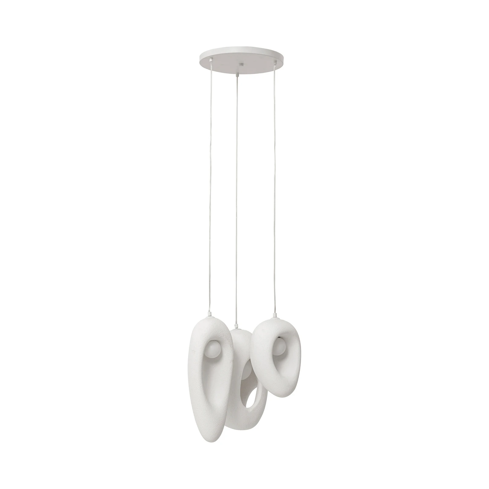 Suspension KARE Soul Dining, blanche, plâtre, 53 cm, G9