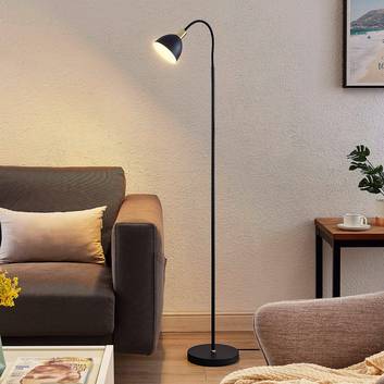 Lindby Genora Stehlampe in Schwarz, einflammig