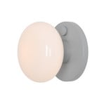 Zidna svjetiljka Flo, siva, Ø 19 cm, staklo - Aldex