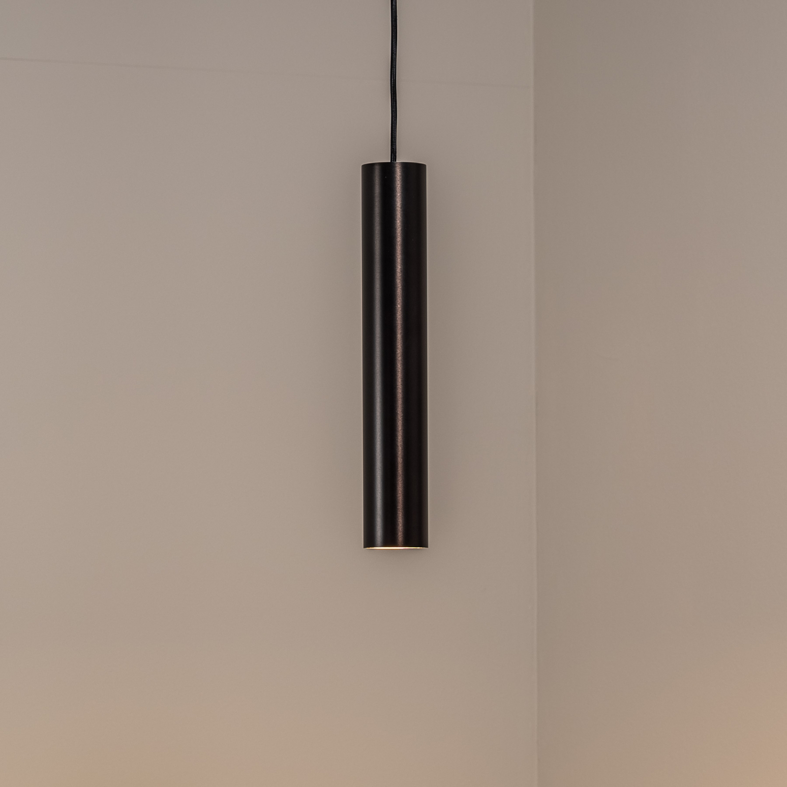 Lampa wisząca Brenta, antracyt, stal, Ø 6 cm, 1-punktowa