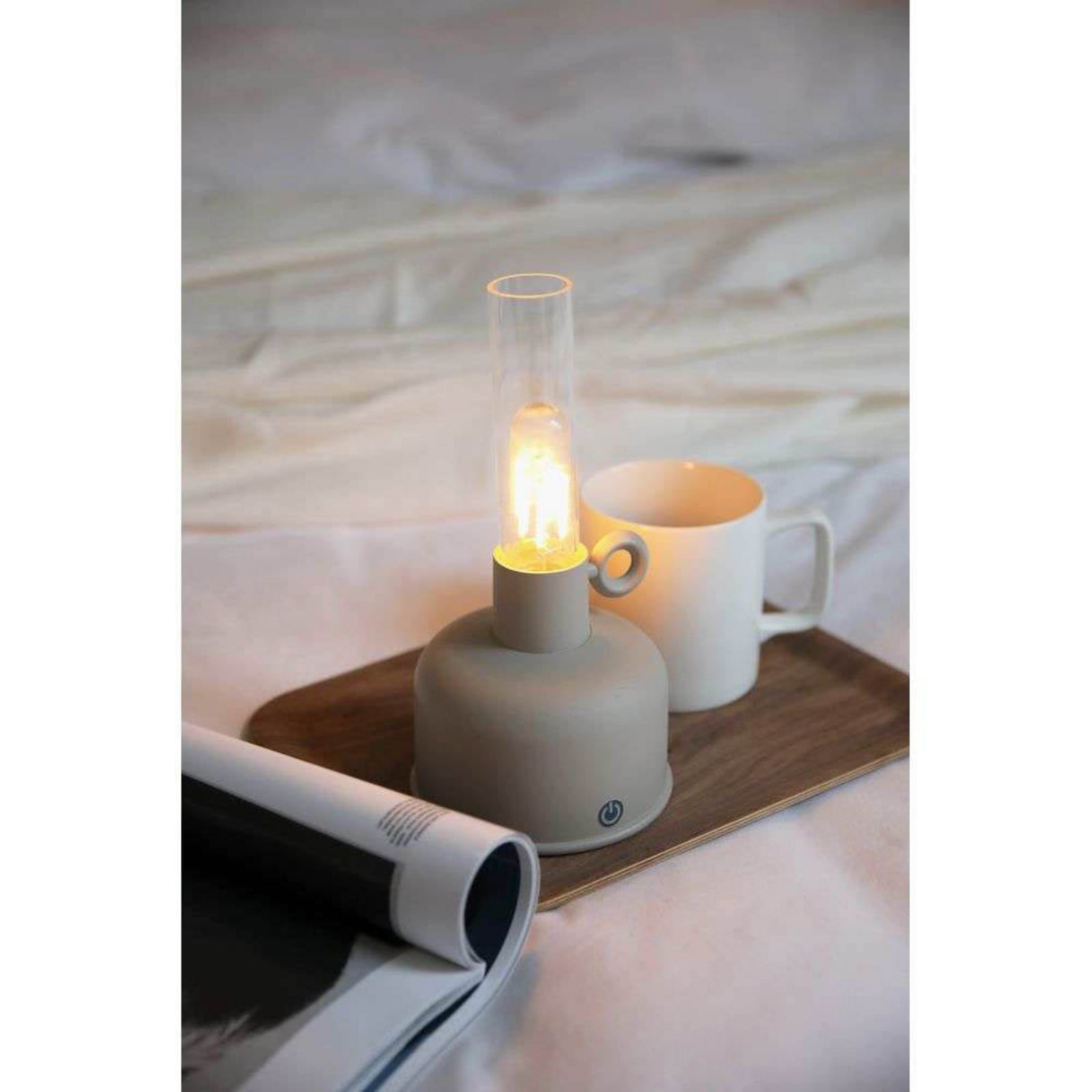 Astrid Portable Tischleuchte IP44 Greige Markslöjd - Wohnzimmer - Kunststoff