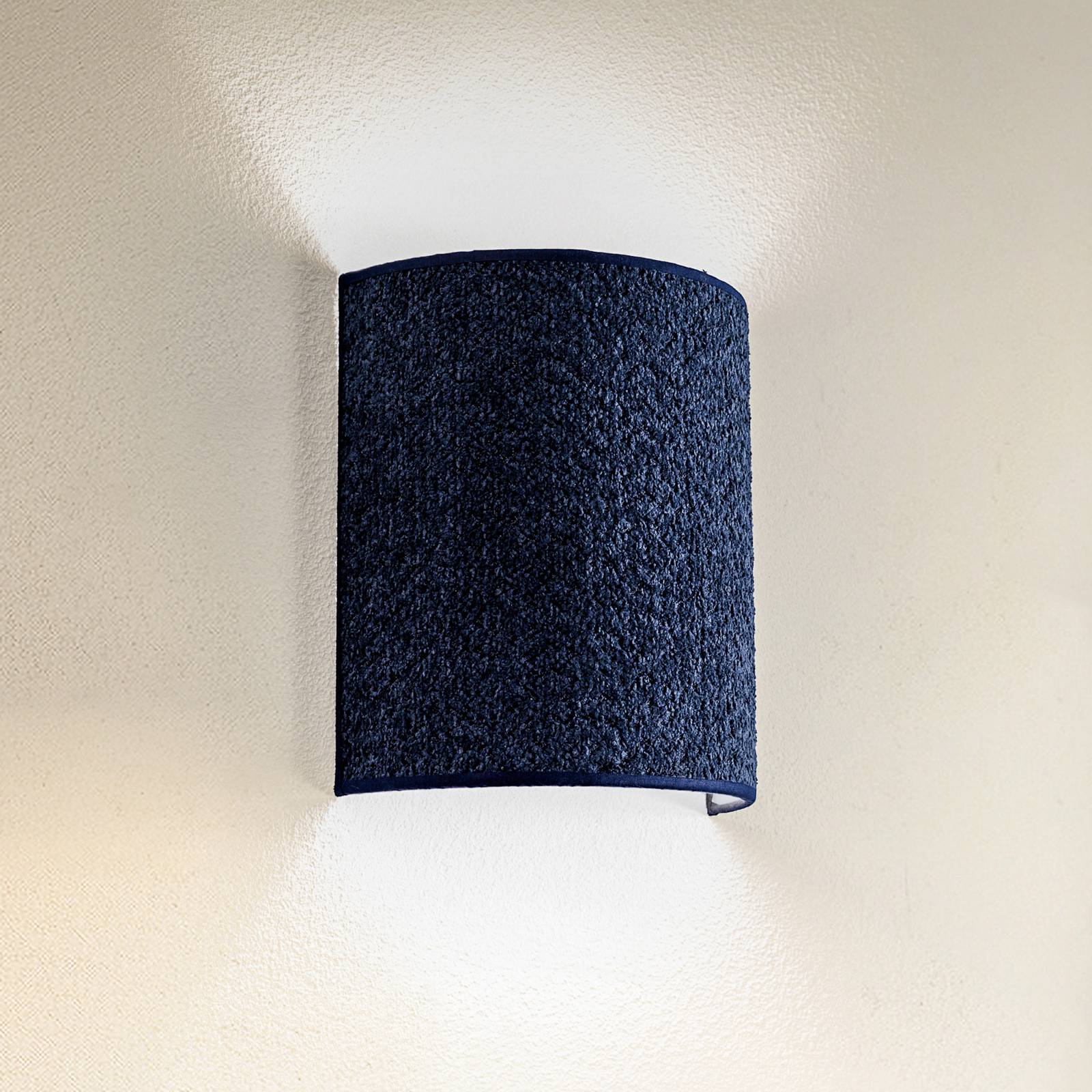 Euluna Applique murale Boucle en tissu bleu foncé