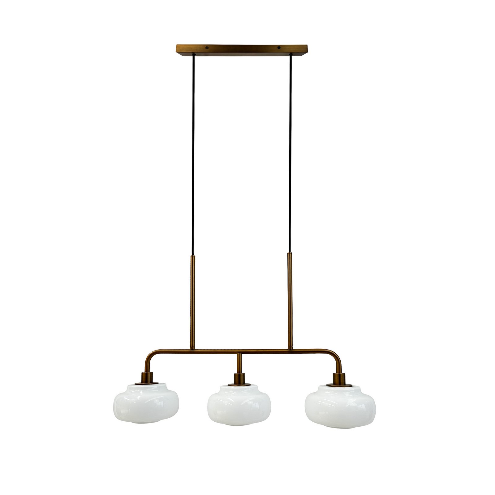 Viseća lampa Dyberg Larsen Ossett, brončana boja, duljina 80 cm