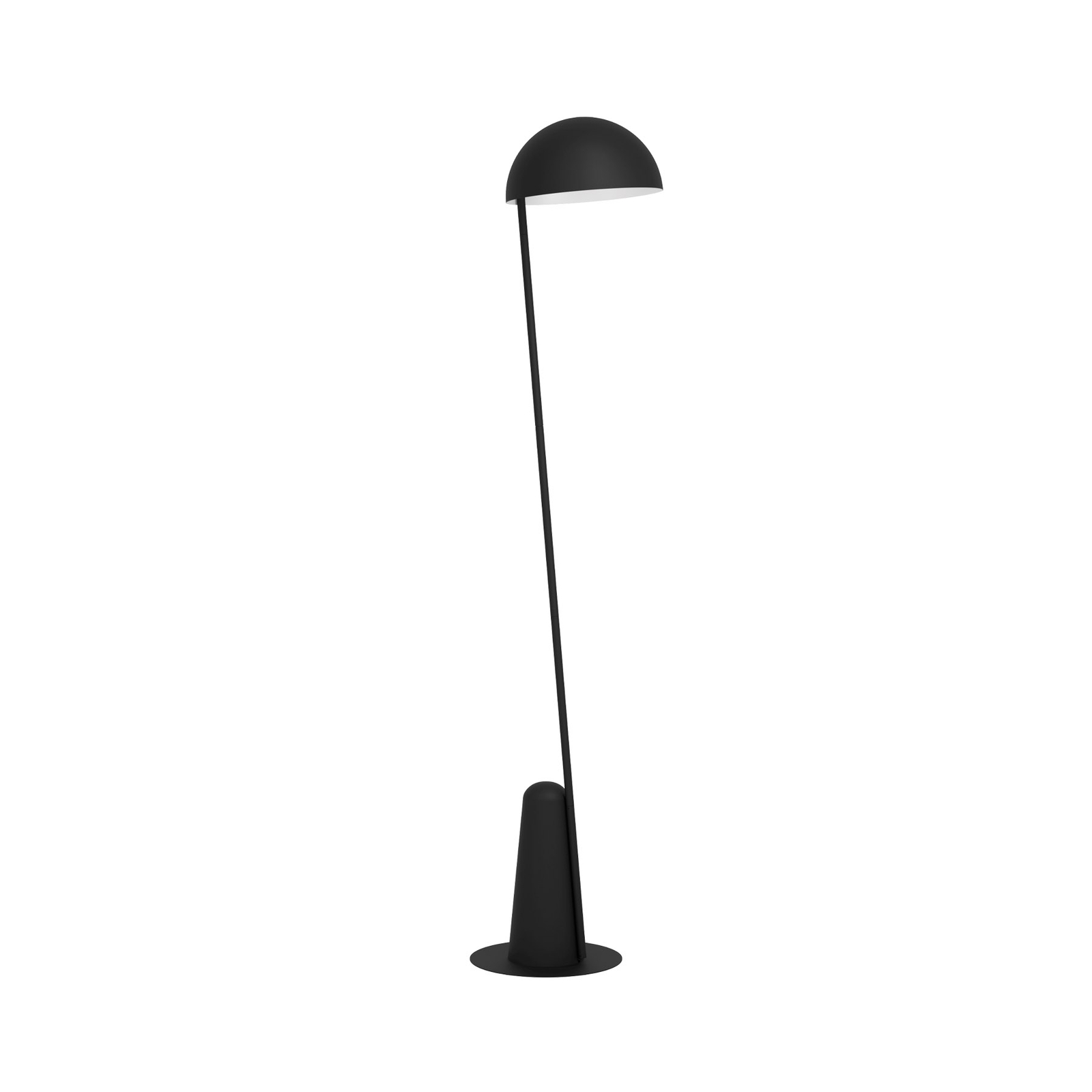 Lampa podłogowa Aranzola, świecąca w dół, czarna