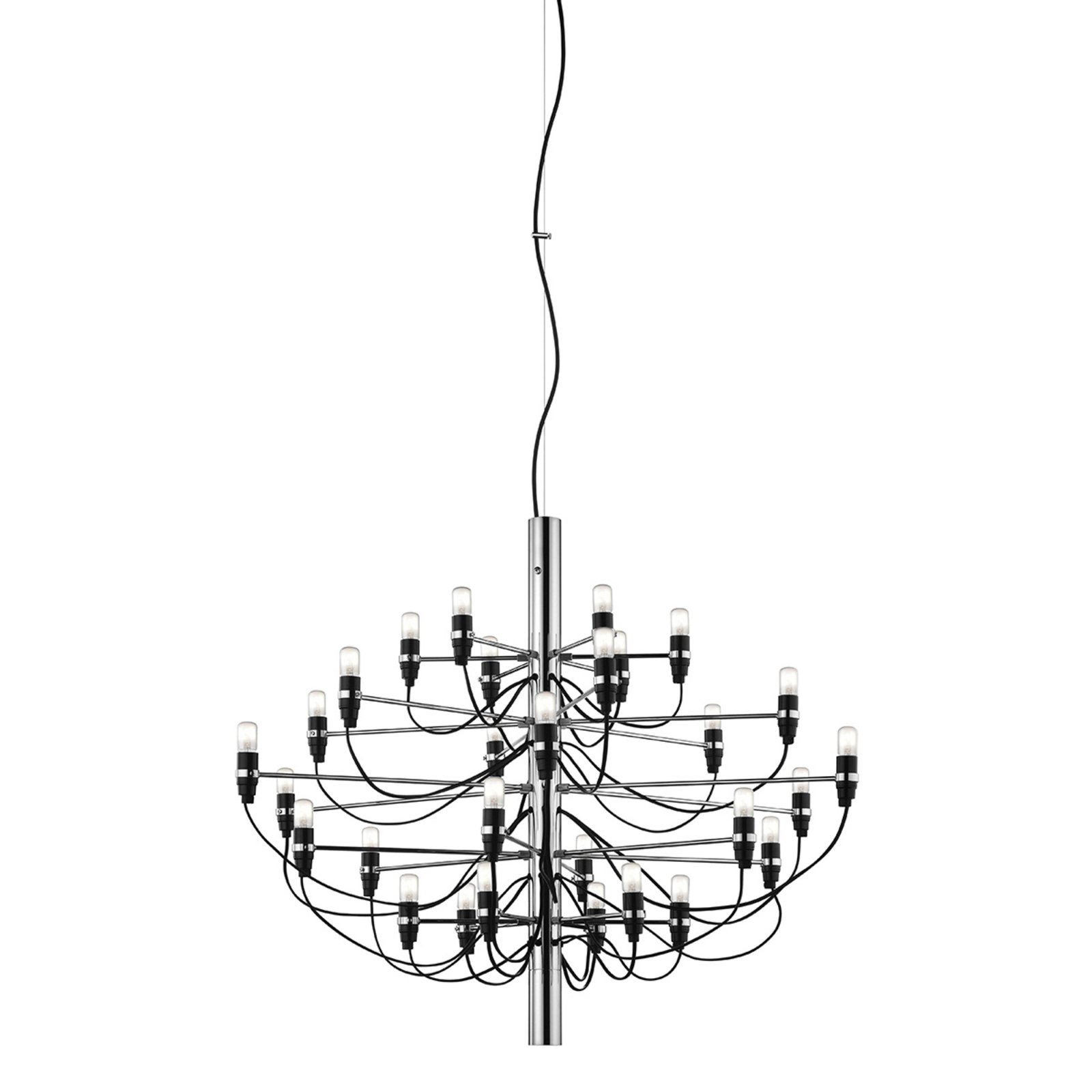 2097/30 Kronleuchter 30-flammig chrom frosted - FLOS