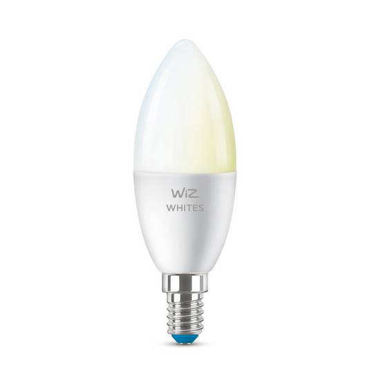 WiZ C37 bombilla LED E14 4,9W vela mate CCT