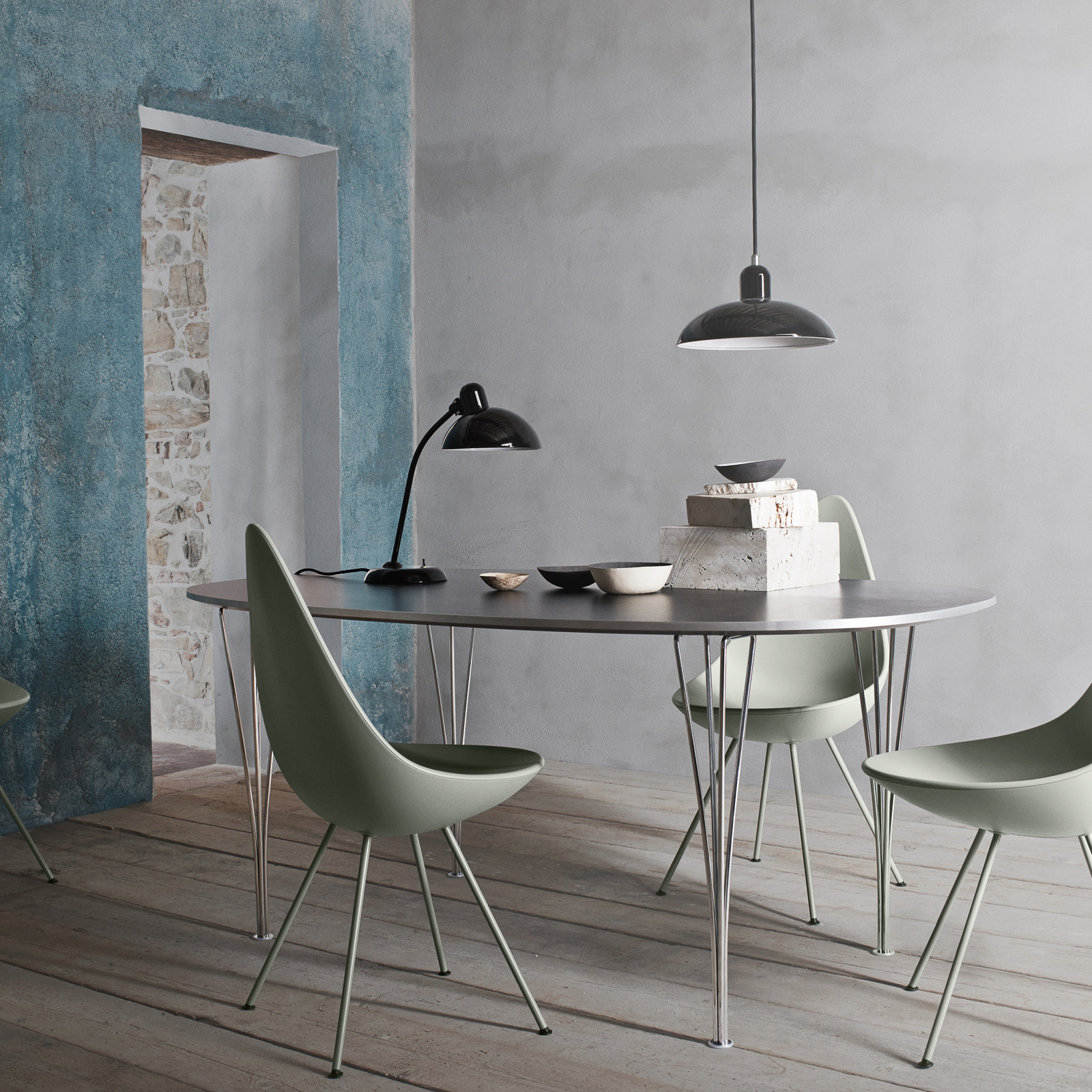 KAISER idell™ 6556-T Pöytävalaisin Musta - Fritz Hansen