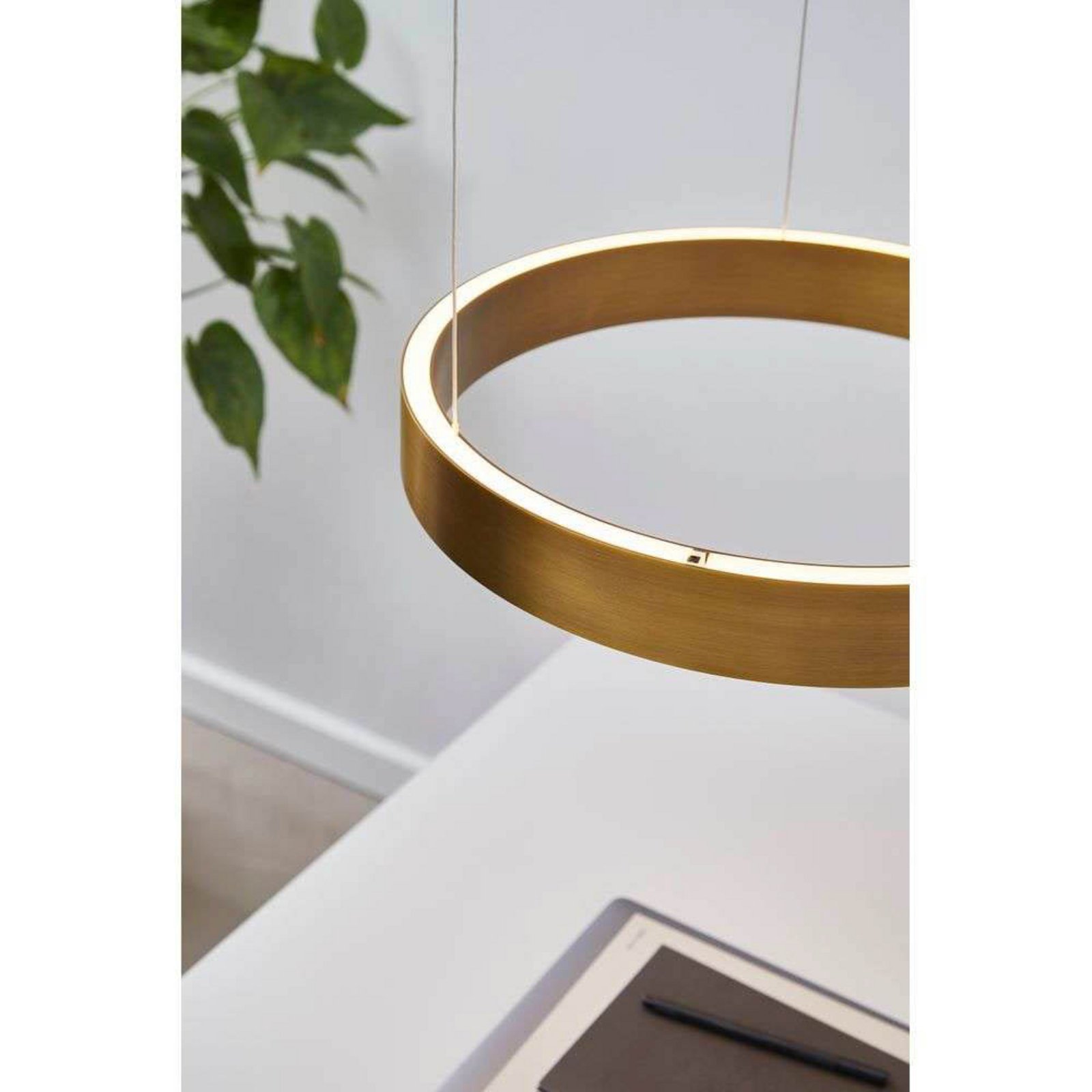 LOOM DESIGN Suspension LED EOS 360 Small, couleur laiton