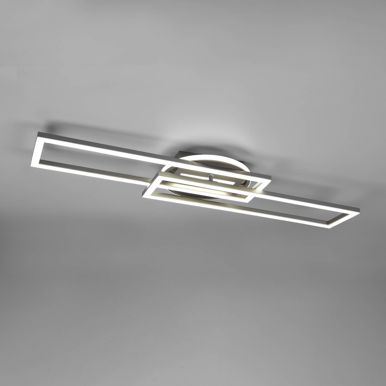 Twister LED ceiling light, CCT, dim remote control