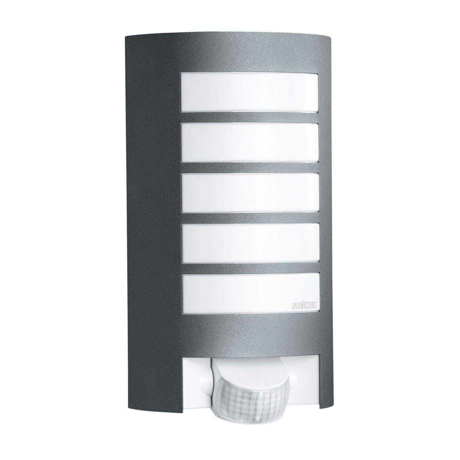 Steinel STEINEL L12 sensor outdoor wall light, anthracite, aluminium, polycarbonate, E27, 60 W, energy efficiency: A++, W: 15.5 cm, H: 27.2 cm