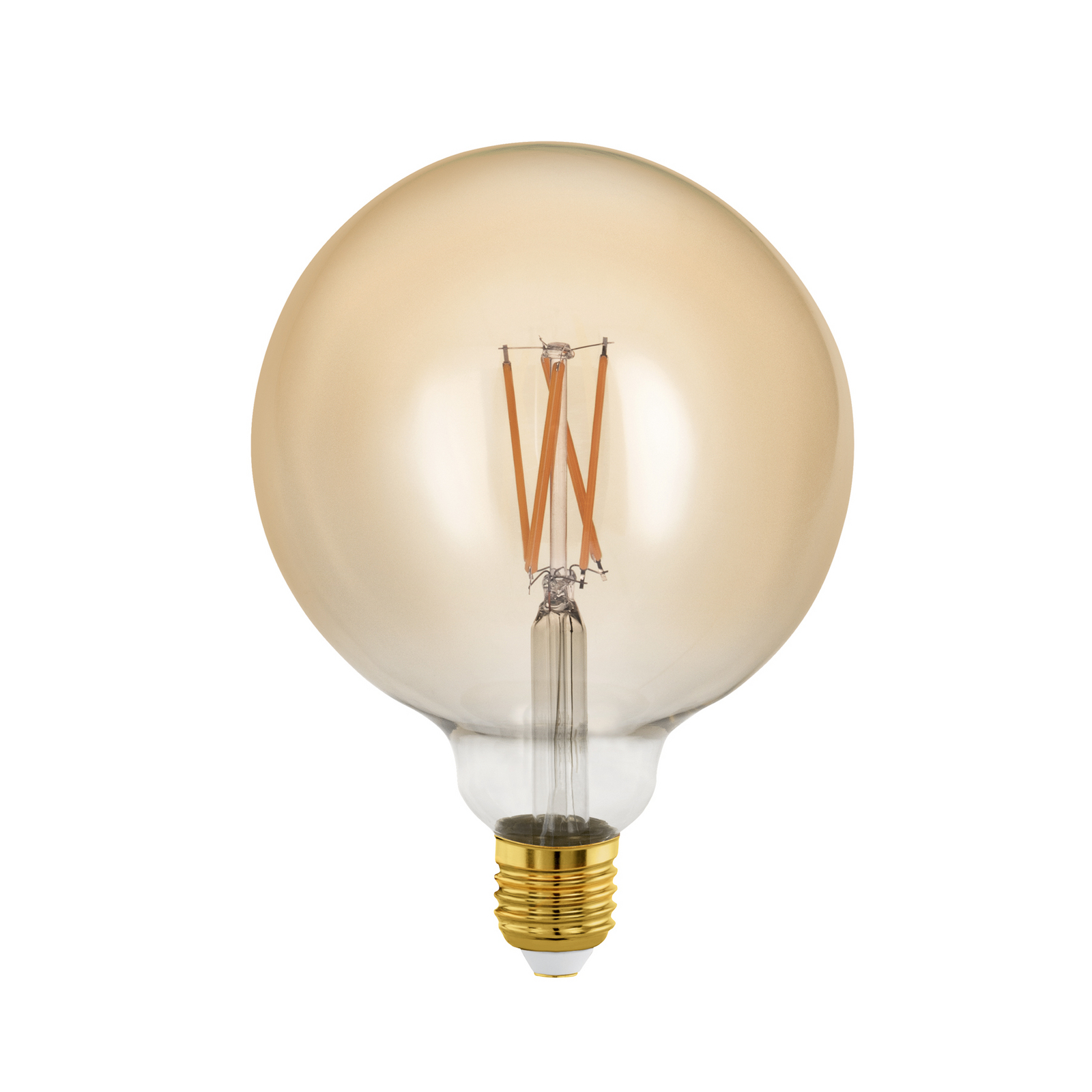 LED gömb lámpa E27 G125 4 W 1700 K filament arany