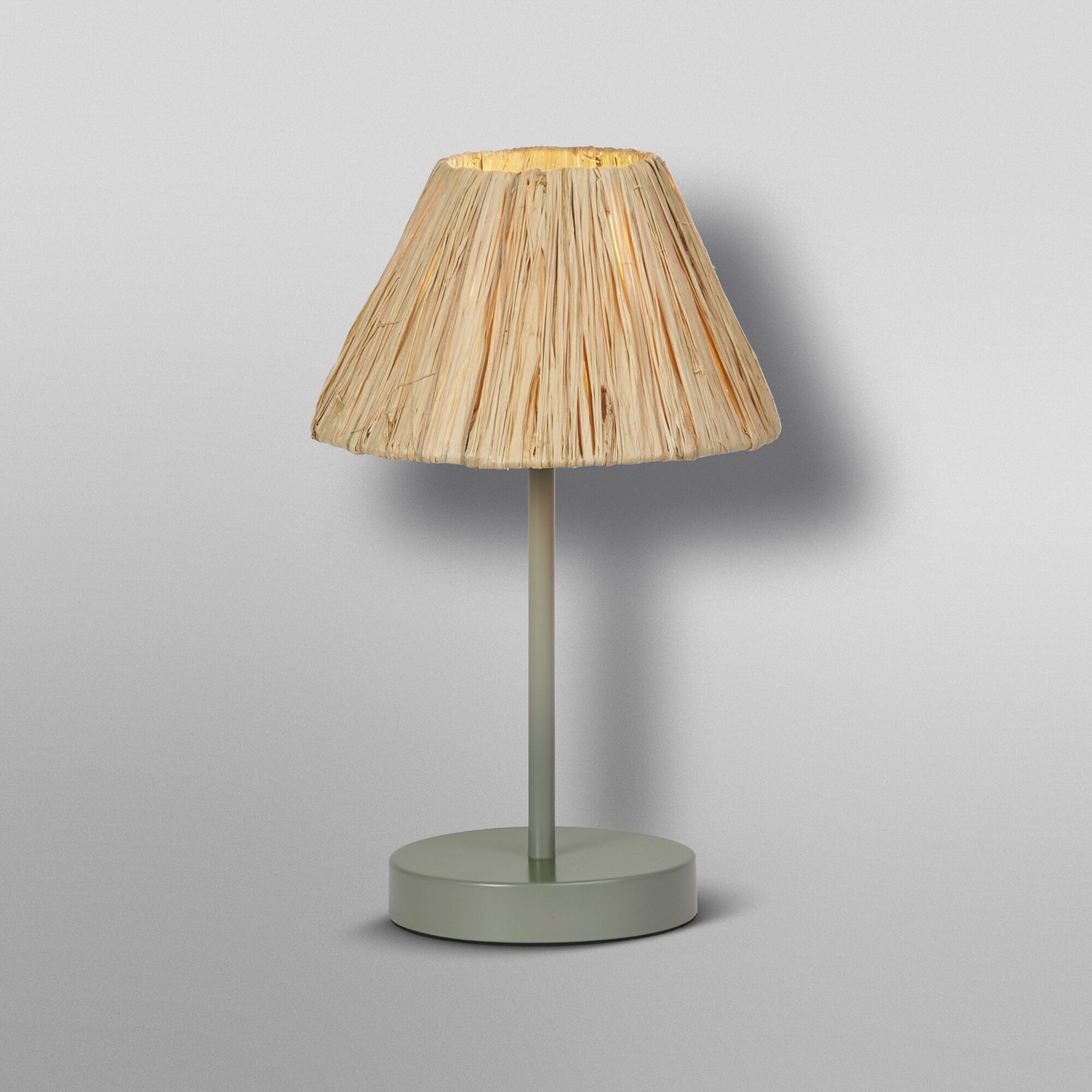 Stolová lampa OSRAM Decor Raffia, 1-pl., rafia, prírodná farba, E27