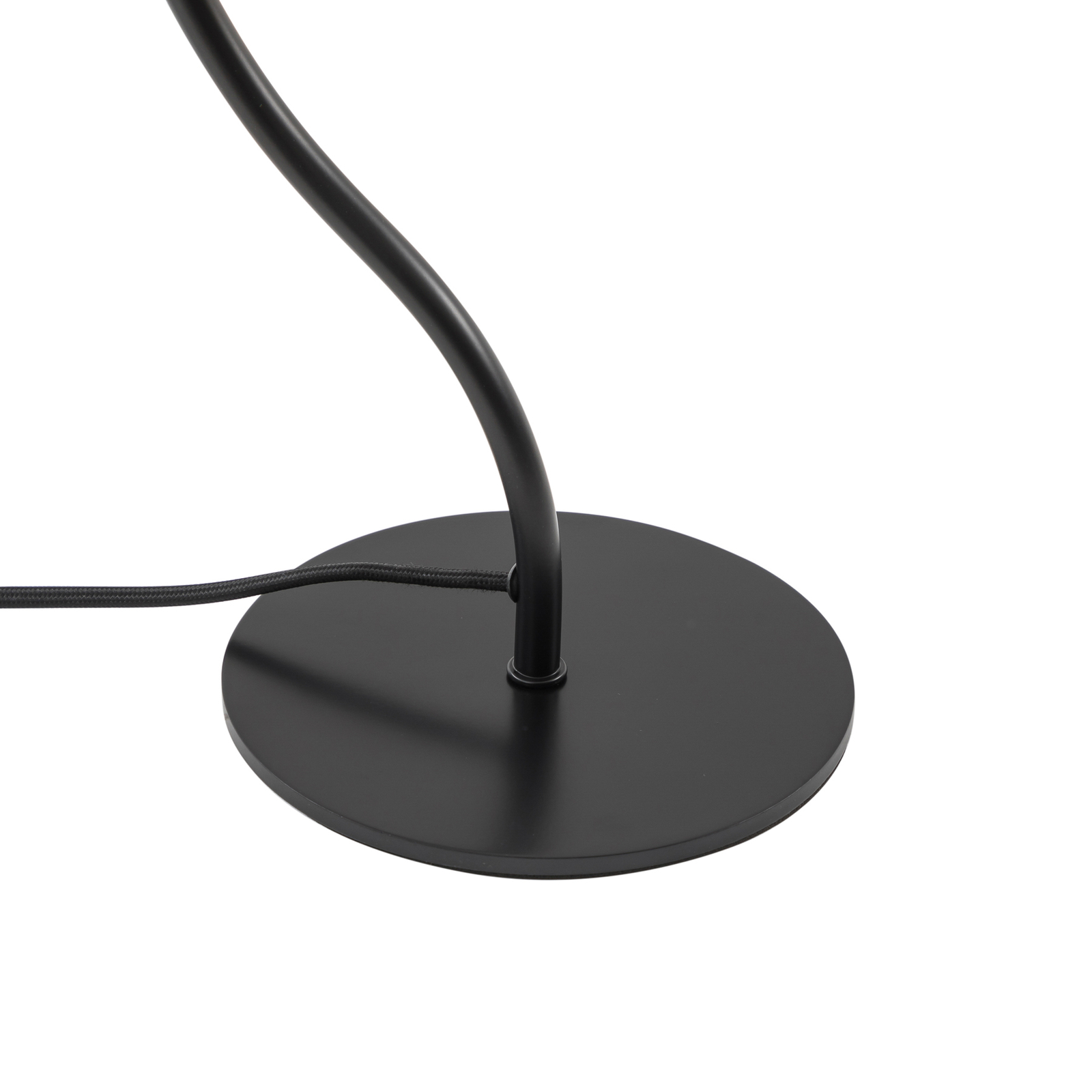 Lucande Arvadon fém asztali lámpa, fekete