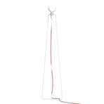 GRUPA Model M3 lampadaire LED blanc, câble rouge