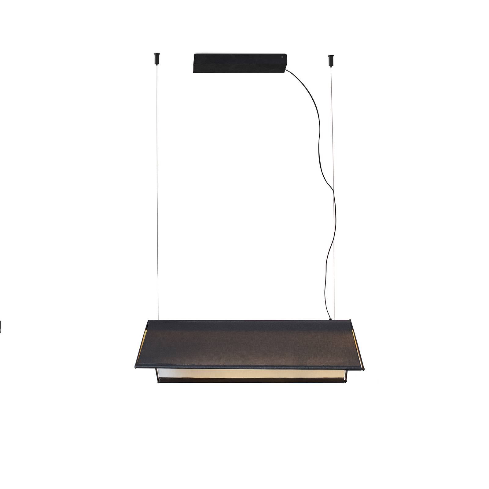 Ludovico Felületi LED-es függőlámpa, 60 cm, fekete