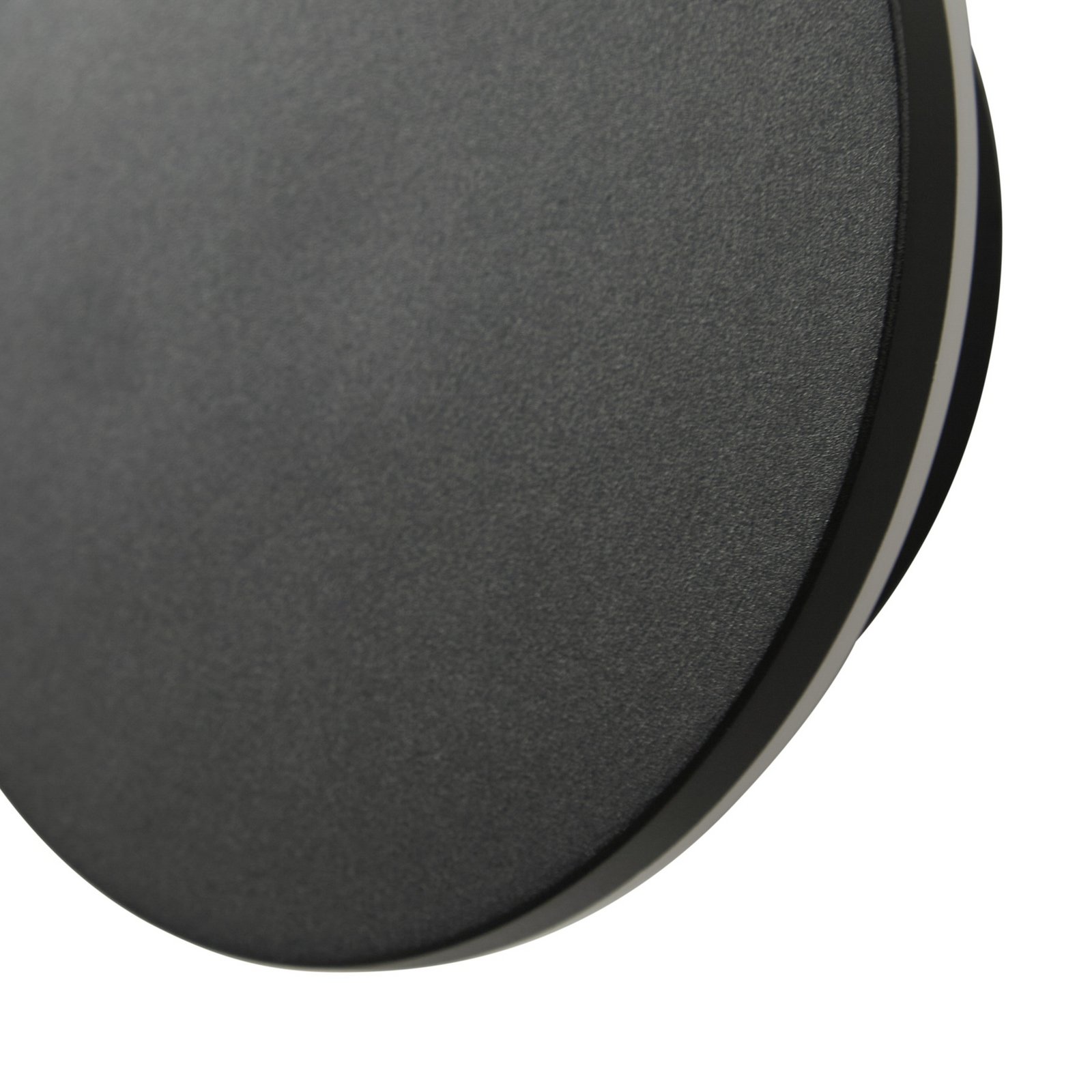 Gravo Applique d'extérieur LED, noir, Ø 16 cm, IP65 - Arcchio