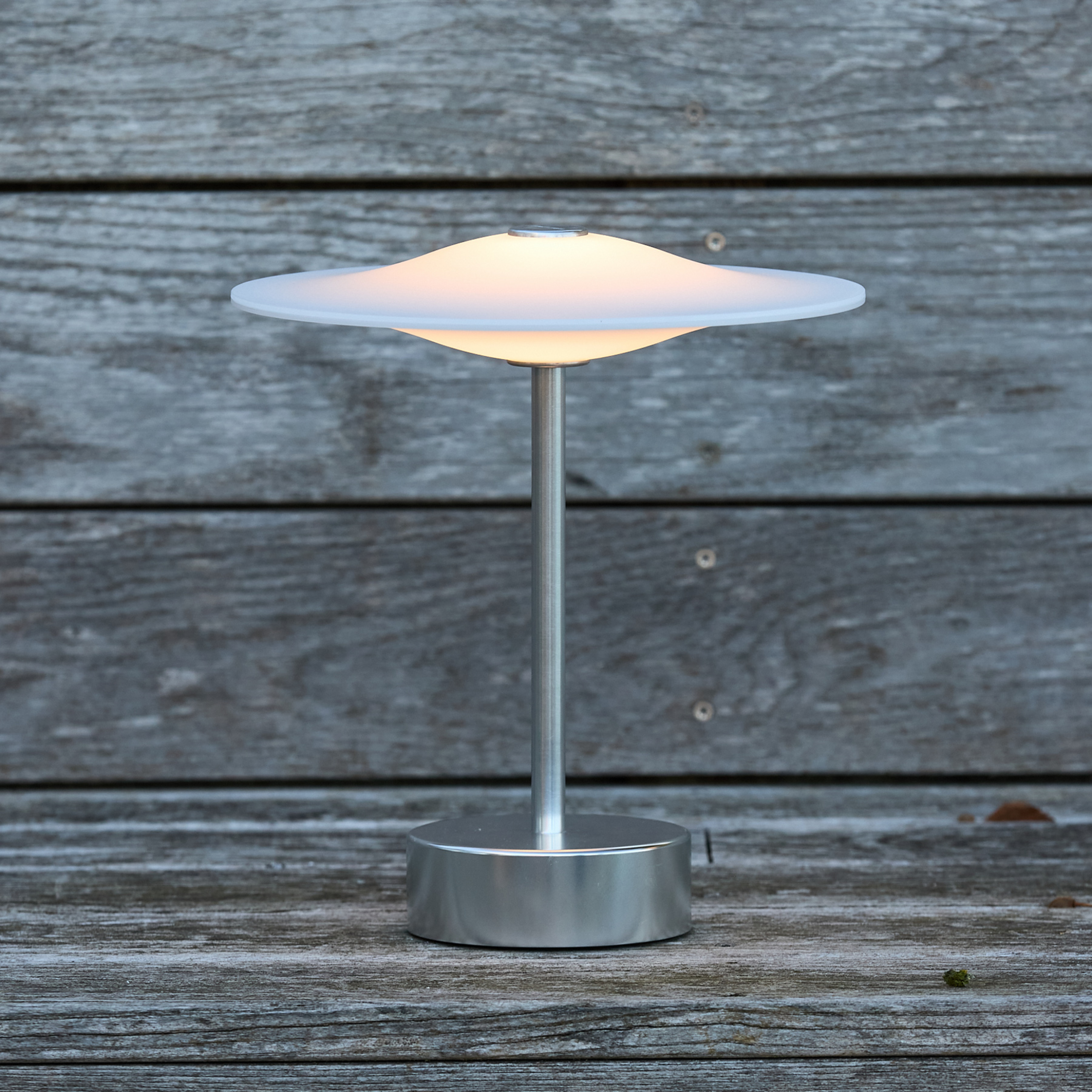Prijenosna LED stolna lampa Sinus 22, čelik, IP44 - Piet Hein