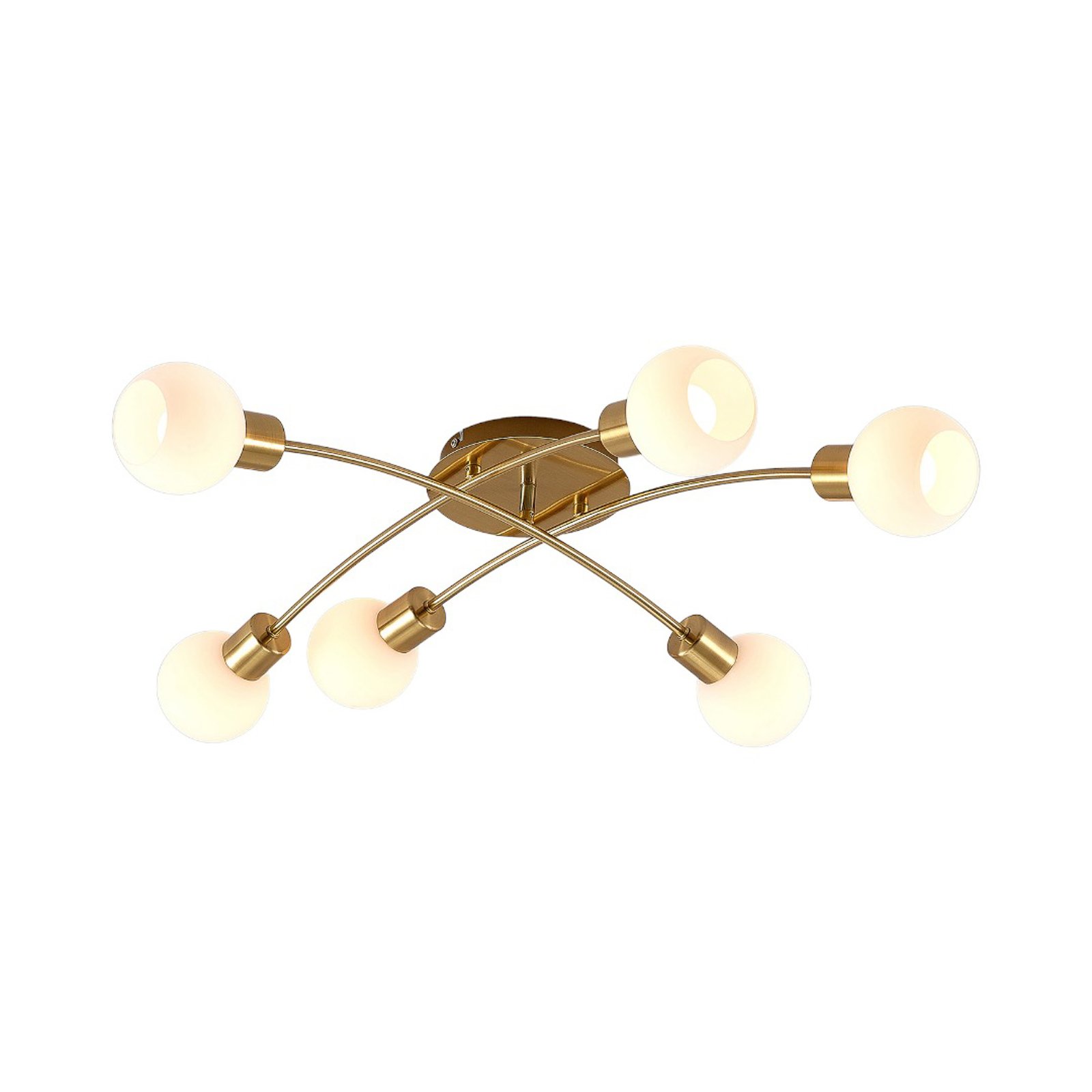 Agmar 6 Stropna lampa Mesing - Lindby